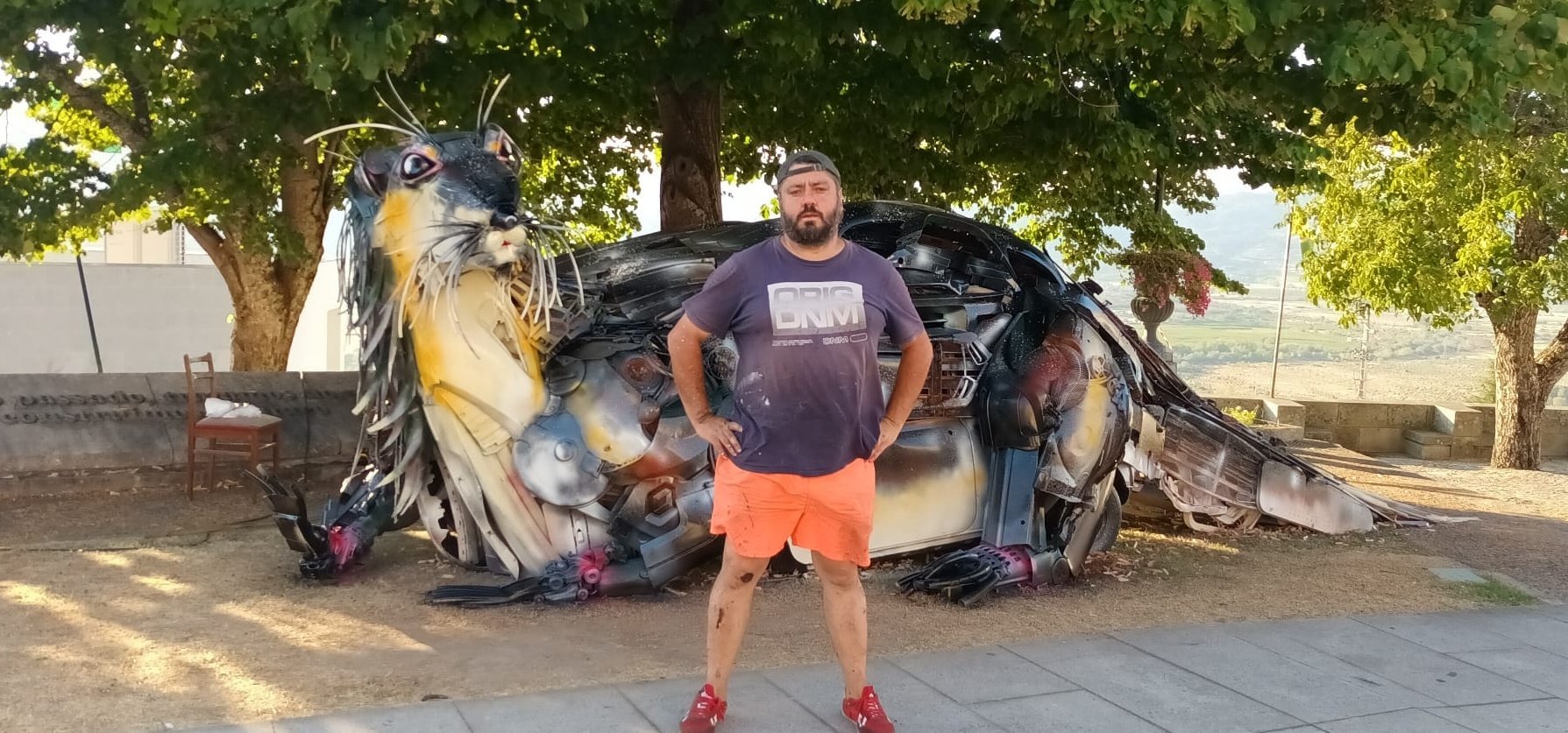 Pedro Leitão junto à Lontra, em Belmonte